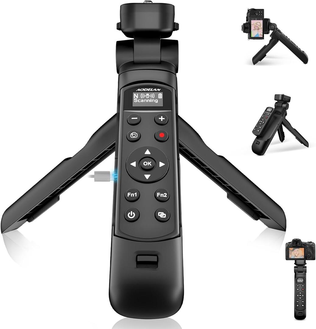 for Nikon Wireless Shooting Grip and Tripod,Rechargeable Wireless Shutter Release with OLED Screen  Video, Zoom & Focus Control for for Nikon A1000, B600, P1000, P950, Z6III, Z30, Z50II, Zfc, Z5