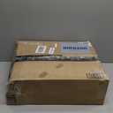 Windyun 100 Pcs Reusable Tote Bag Bulk 8 x 4 x 10 Inch Non Woven Shopping Bag with Handle Christmas Reusable Grocery Gift Tote (Black)