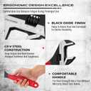 SEDY Adjustable Wrench Set Pipe Spanner: 6" 8" 10" Wide Jaw Black Oxide Wrench With Cushion Grip, Laser Marked Metric & SAE Scales, CR-V Steel for Professional