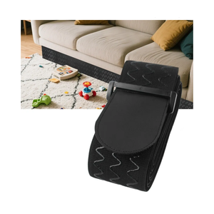 HOWDIA Adjustable Elastic Under Couch Blocker, 3" x 122" Sofa Stoppers for Kids & Pets Toys, Gap Barrier Couch Guards to Stop Things from Going Under Sofa, Bed & Furniture with Straight Legs