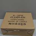 3 PCS Red Flickering Flameless Candles - Dripless Real Wax Pillar LED Candle Lights - Battery Operated Candles - Dancing Electronic Candles Set with Remote Control and Timer for Decoration Use