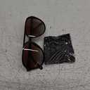 livho Trendy Polarized Aviator Sunglasses Women Men, Retro Sun Glasses for Women Men 2025, Oversized UV Protection Shades (Dark Brown Tortoise/ Brown)