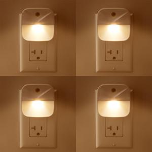 2 x Aultra Night Light LED Night Lights Plug Into Wall - Super Smart Dusk to Dawn Sensor Activated, Automated On & Off, Used for Kitchen, Bathroom, Home Improvement, Bedroom – 4 Pack