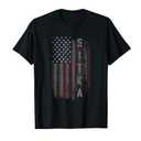 Sitka Family American Flag T-Shirt ,3PCS, Dark Grey 2XL, Blue XL, Grey L