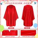 Sureio 6 Pcs Kindergarten Preschool Graduation Cap and Gown 2026 Tassel Stole Certificate for Toddler Kids (Red) S