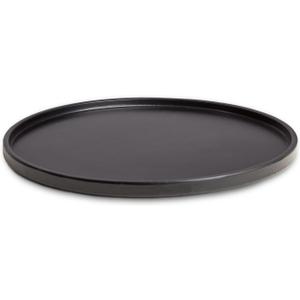 DN DECONATION Black Decorative Round Tray, 14-Inch Jewelry Tray for Perfume, Coffee Table, Vanity, Ottoman Trays for Bathroom Couch, Elegant Modern Home Decor Dining Table Centerpiece Housewarming