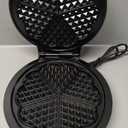 Mueller Heart 5 Waffle Maker, Waffle Iron, Adjustable Browning Control & Nonstick, Cool Touch Handle, Easy to Clean, Small Kitchen Appliances