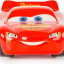 Jay Franco Disney Pixar Cars Lighting McQueen Ceramic Piggy Bank - Kids Room Decor & Racecar Coin Bank - Children's Learning Resource, 4 inches x 8.5 inches x 3 inches