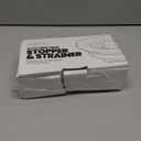 zaa Kitchen Sink Drain Strainer - Kitchen Sink Stopper, Stainless Steel Kitchen Drain Plug & Cover with Anti-Clogging Basket Strainer, Fit US Standard 3-1/2'' Sink Drain Hole, Silver