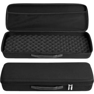 Portable Waterproof Hard EVA Case for Fishing Tackle Storage, 21 inch Fishing Rod Reel Organizer Bag Travel Carry Case Bag, with Foam Interior Shockproof, 21.26 x 7.48 x 3.54 inches