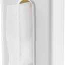 SUBEKYU Magnetic Dryer Sheet Holder for Laundry Room, Dryer Sheet Container,Dryer Sheet Dispenser,Wall Dryer Sheet Box for Laundry Organization and Storage,Plastic Fabric Sheet Holder with Lid,White