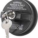ZONFANT Locking Gas Cap W/2 Keys, Lock Fuel Cap Compatible With Chevy Honda Nissan Acura Mazda Cadillac GMC Vehicle 4Runner FJ Cruiser Silverado Camaro And More, Replace#10504 77300-47020