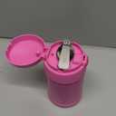 THERMOS FUNTAINER 16 Ounce Stainless Steel Vacuum Insulated Food Jar with Folding Spoon, Neon Pink