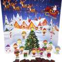 Christmas 2025 Pop Up Advent Calendar, Holiday Countdown with Chocolatey Candy Pieces, 24 Days, 1.76 Ounces (BBD 2027/09/13)