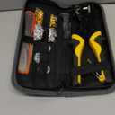 XOOL 2 in 1 Leather Hole Punch Eyelet Tool Kit, 3/16" 4.5mm Metal Eyelets for Fabric, Hole Puncher, Eyelet Pliers for Shoes Leather Clothes Belt