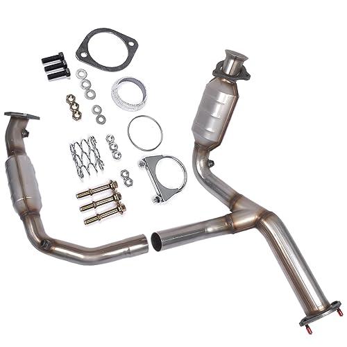 NEWZQ Catalytic Converters Replacement for Chevy GMC Silverado Suburban Sierra Yukon XL 1500 Tahoe Avalanche Yukon 2007-2008 4.8L 5.3L 6.0L 4.3L 50469 50450