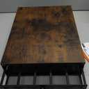 Coffee Pod Holder Counter Coffee Vertuo Capsules Storage Organizer with Sliding Drawer Compatible For 35 K-Cup Pods No Assembly Needed Rustic Brown