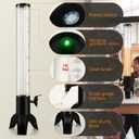 2pcs Mimosa Tower, 100oz/3L Drink Tower Dispenser with Ice Tube and LED Light, Tabletop Beer Dispenser (2pcs)