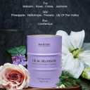M&SENSE Lilac Blossom Soy Candles for Home Scented, 11.3oz 70 Hour Long Burning Aromatherapy Candle for Stress Relief Meditation Yoga Relaxing SPA, Housewarming Gifts for Women