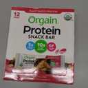 Orgain Organic Vegan Protein Bars, Peanut Butter Chocolate Chunk - 10g Plant Based Protein, Low Calorie Healthy Snacks, No Lactose or Soy Ingredients, Gluten Free, Non-GMO - 1.41 Oz (Pack of 12)