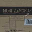 Moritz & Moritz Solid 12-Piece Stoneware Dinnerware Set for 4 | Plate and Bowls Set with 4 Dinner Plates, Small Dessert Plates & Soup Bowls  Kitchen Dish Sets, Microwave & Dishwasher Safe, Green