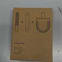 Toilet Brush and Holder Set,Flexible Toilet Bowl Brush Head with Silicone, Compact Size for Storage and Organization, Ventilation Slots Base White