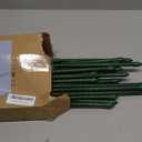Xiny Tool Garden Stakes, 25 Pack Steel Plant Garden Tomato Stakes with Plastic Coat for Climbing Plants (25 Pack 58 Inch)