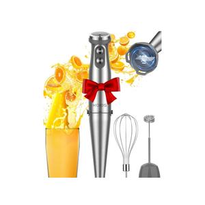 KOIOS Immersion Blender, 1000W Anti-scratch 3-in-1 Hand Blender, Upgraded 12 Speed Stainless Steel Blade Stick Blenders with Turbo Mode, Whisk and Milk Frother, Non-BPA KOIOS Immersion Blender, 1000W Anti-scratch 3-in-1 Hand Blender, Upgraded 12 Speed Stainless Steel Blade Stick Blenders with Turbo Mode, Whisk and Milk Frother, Non-BPA