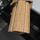 LazBlinds No Drill Cordless Bamboo Roman Shades, 35" W × 64" H, Brown