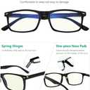 Eyekepper 2 Pack Computer Reading Glasses Blue Light Blocking Readers for Men Women, Black, 1.0 x