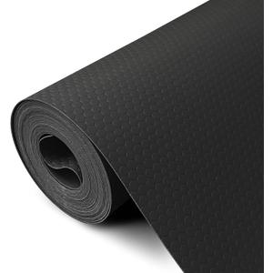 Shelf Liners 24 inch x 20 ft Shelf Liners for Kitchen cabinets nonstick Shelf Lining Drawer Mats EVA Protector for Cupboard (Black,24 inch x 20 ft)