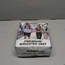 KUKZO Weighted Vest Woman, 20 Lb Unisex Reflective Strength Training Weight Vest For Running, Jogging, Cardio & Workouts Black