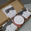 Kidde Smoke and Carbon Monoxide Detector, 10-Year Battery Powered, LED Status Lights, 85 dB Alarm, 5-inches, 30CUD10, 3 Pack
