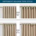 PRIMROSE Champagne Polyester Velvet Curtains 90 inch Long for Living Room,Set of 2 Panels Blackout Rod Pocket Back Tab Window Treatment Room Darkening Heavy Decorative Curtains Drapes for Bedroom, 52"W x 90"L