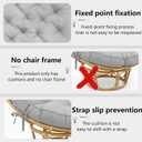 Papasan Chair Cushion, Thickened Papasan Cushion (Cushion Only), 52 inches