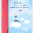 5 x Sympathy Card for Loss of Pet Dog, Dog Memorial Sympathy Gifts for Loss of Pet, Condolence Card for Doggy Lover, Bereavement Gifts Remembrance Dogs (Blue)