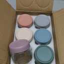 NETANY 6-pack 10oz Glass jars with Airtight Lids, Overnight Oats Containers with Lids, Wide mouth Mason Salad jars, Glass Food Storage Containers for Snacks Yogurt Spice Sugar