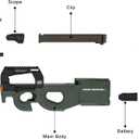 Gel Ball Blaster Toy Gun, Full/Semi-Automatic, 170FPS, 12RPS, 100FT, Realistic Splat Gel Gun, Orby Gun for Backyard Games