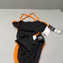 Speedo Women's Swimsuit One Piece Endurance+ Cross Back Solid Adult Team Colors (30, Edge Black/Orange)