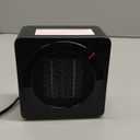 Gaiatop Mini Space Heater, Lightweight PTC Ceramic Fast Heating 500W Energy Efficient for Indoor Use, Overheating & 45 Tip-Over Protection, Portable Desk Electric Heaters for Office Home Black