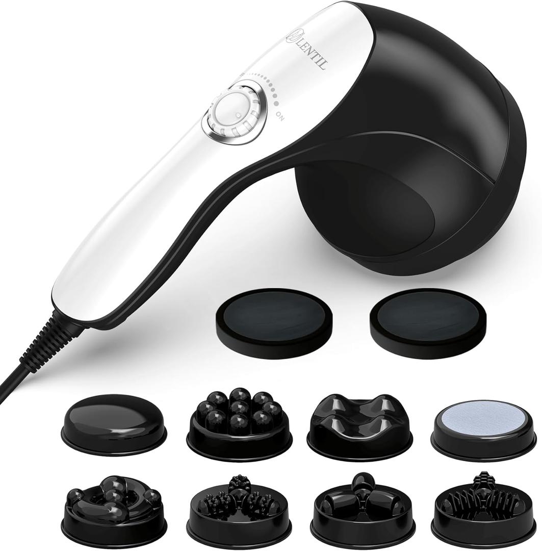 Cellulite Massager Handheld, Body Sculpting Machine, Massage Lymphatic Stomach Abdomen Arm Belly Fat with 8 Massage Heads;Suitable in Gym Office Home Travel, Ideal Gifts for Women Man