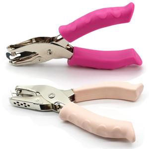 Single Hole Punch 1/ 4" and 1/ 8", 2 Pack Small Hole Puncher for Crafts, One Hole Paper Punch with Grip Handle, Small Hole Punch for Kids and Adults