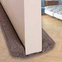 VISEMAN 36 Inch Under Door Stopper-Door Noise Blocker, Double Sided Door Stopper, Machine-Washable (Nylon-cotton Coffee)