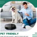 Robot Vacuum and Mop Combo, App/Alexa Control, Smart Robot Vacuum Cleaner, Ultra-Thin, Automatic Recharge Robotic Vacuum Cleaner for Pet Hair/Carpet/Hard Floor (Black Dimgray)