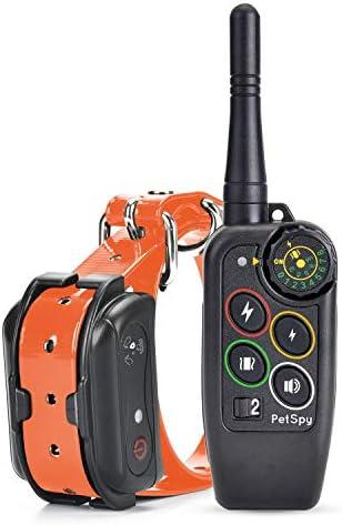 PetSpy M686 Premium Dog Training Shock Collar, 1100 Yards, Medium to Large Dogs, with Vibration, Electric Shock and Beep, Waterproof, Remote Trainer (One Dog)