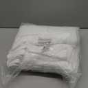 USANOOKS Microfiber Cleaning Cloth - White - 50Pcs (12.5x12.5 inch) High Performance - 1200 Washes, Ultra Absorbent Car Towel Traps Grime & Liquid for Streak-Free Mirror Shine - Car Washing Cloth, White