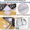 Audend Double Carpet Pad, Non Skid Sided Rug Tape 12 Pack, Rug Gripper on Wood Floor and Tile Floors, White Carpet Gripper for Indoor, Outdoor, Home, Kitchen, Living Room