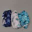 Babygoal Baby Boy and Girl Swim Diapers, Reusable Adjustable Washable One Size Fits 0-8M Baby Gifts and Swimming Lessons 3 Pack 3SD07 (Small, Shark & Tortoise)