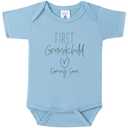 BIBIBLISSBABY First Grandchild Coming Soon Pregnancy Announcement Infant Bodysuit,New Pregnancy Announcement Gift for Grandma,Grandpa,Husband,Aunt,Family(0-3 months,Blush)