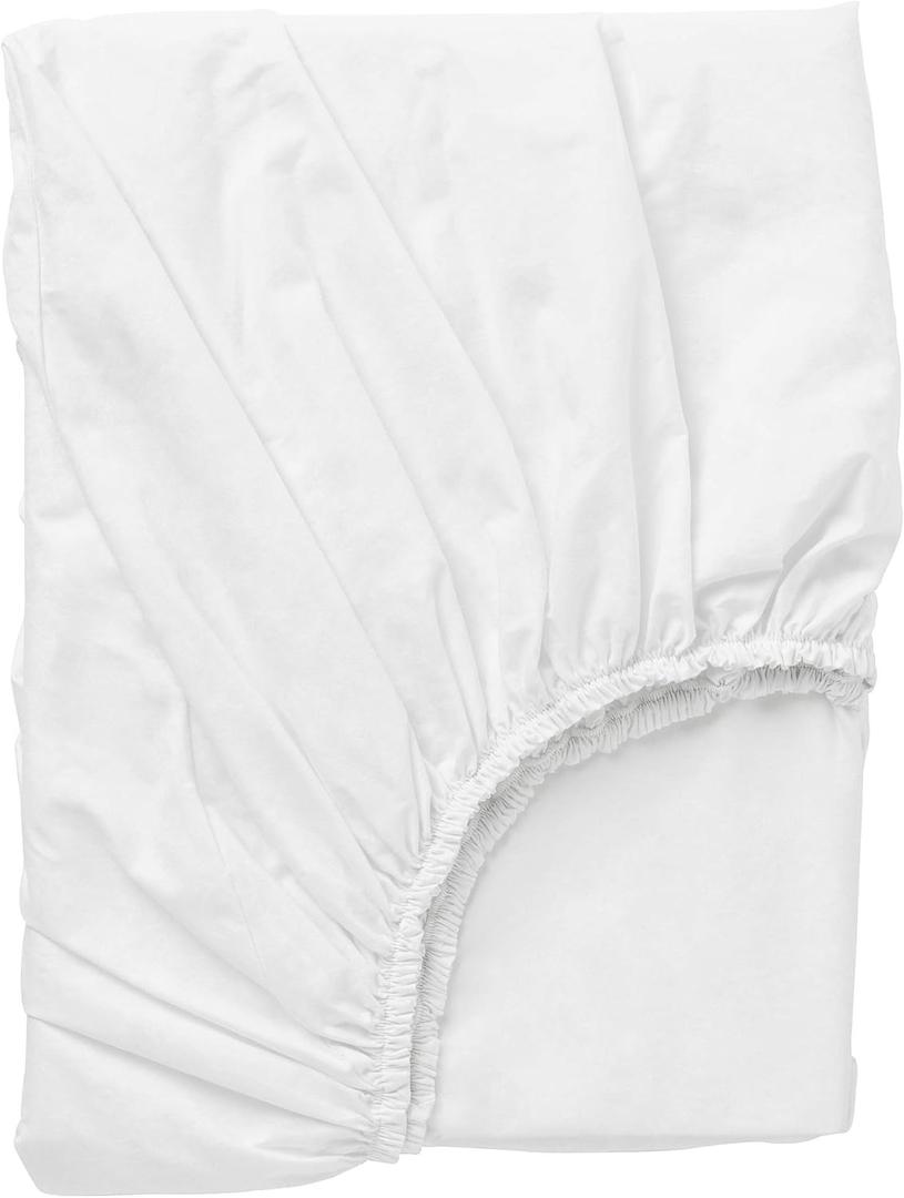 DVALA fitted sheet, 90x200 cm, white
